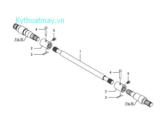 Trục truyền động sau